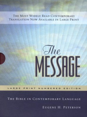 The Message Bible LP (Numbered Edition) Burgundy L/L - Eugene H Peterson